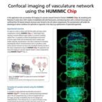 Confocal imaging of vasculature network using the HUMIMIC Chip