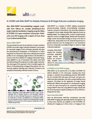 N STORM with DNA PAINT for Reliable Multicolor 3D Single Molecule Localization Imaging b043d2b295ef57929ca14a8b6cb20560