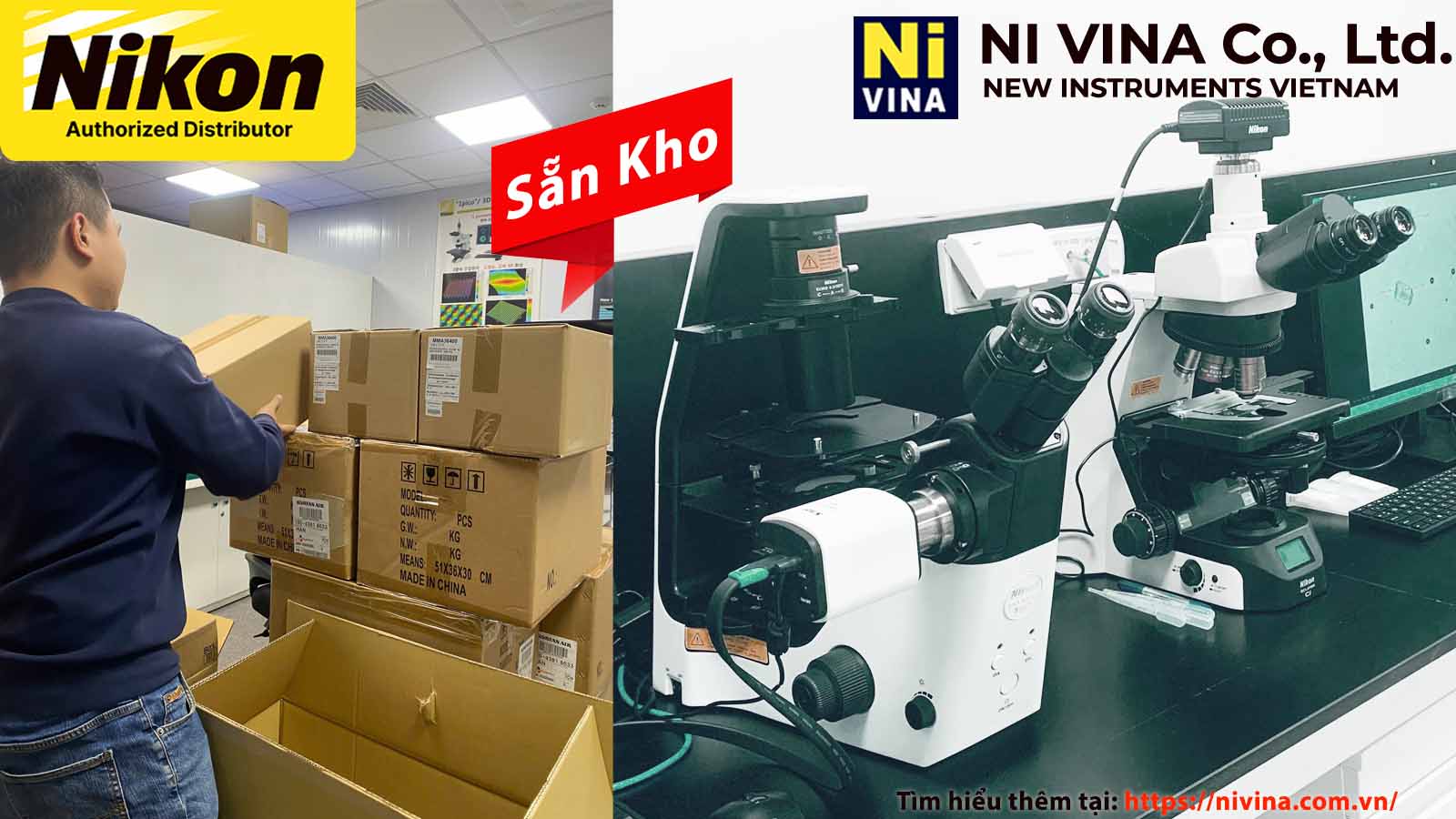 Kính Hiển Vi TS2 Nikon sinh học - NIVINA đại lý chính hãng NIKON Tại VN